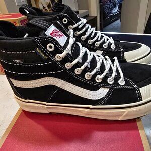 VANS Sk8- Waterproof MTE High Black True White VN000CVT6BT Men's Size 9 NEW